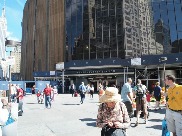View of the 8th Avenue and 33rd Street Entrance to Penn Station
